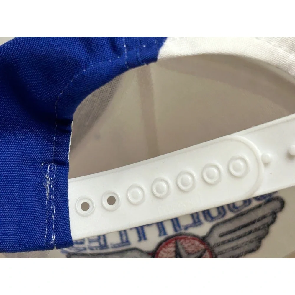 Vintage DOOLITTLES AIR USA Yupoong Snap‎ Back Trip-Color Ball Hat Good Condition - Picture 8 of 8